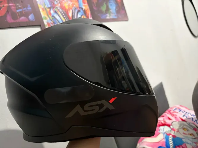 Capacete preto fosco (ASX)