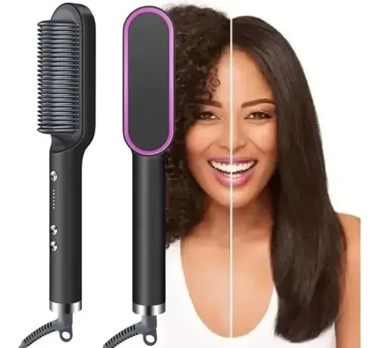 Escova Alisadora 3 em 1, Profissional Original - Resultado Perfeito