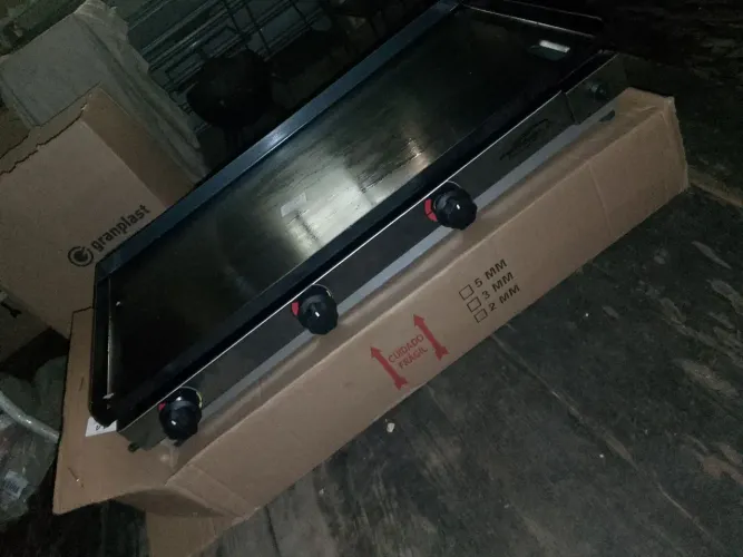 Chapa a gás 80 por 40 profissional