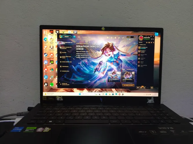 Vendo Acer nitro v15 com upgrades. Preço fixo.