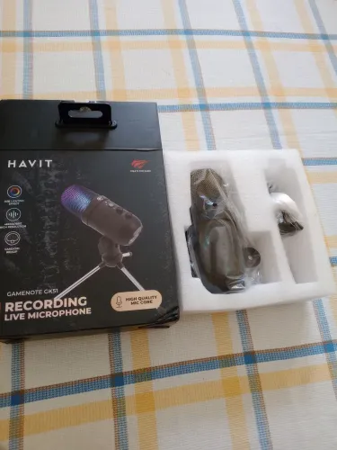 Microfone Condensador RGB Havit