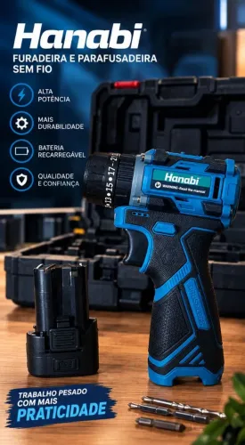 Parafusadeira e furadeira Hanabi 16v
