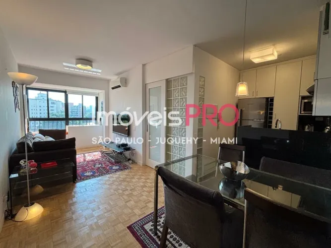 Apartamento mobiliado para locação no Itaim Bibi - 1 dormitório | 38m² | 1 vaga