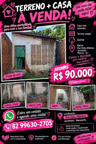 TERRENO COM CASA