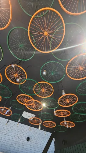 Aro de bicicleta de decoração