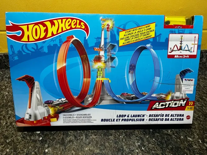 Título: Pista Hot Wheels Loop & Launch - Desafio da Altura