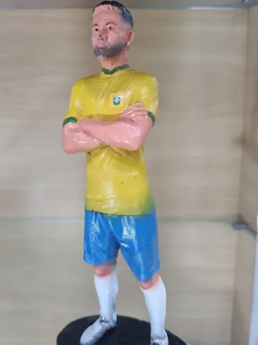 Boneco Resina Neymar Jr 10 Brasil Copa