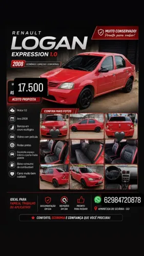 Renault Logan Authentique Hi-flex 1.0 16V 4P 2008