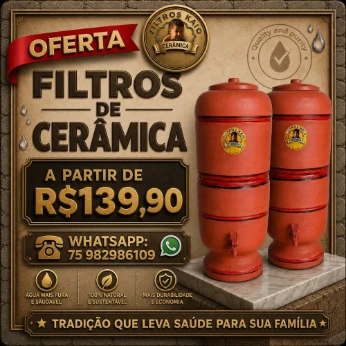 Filtros de barro novos na caixa - Oferta - A partir: