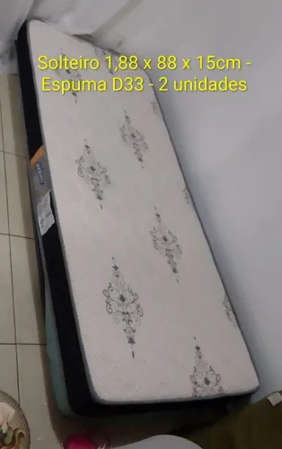 Colchão Solteiro Gazin - D33 - 15cm altura. Valor por cada colchão. Muito novo.