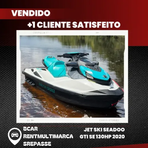 Jet ski seadoo Gti se 130hp 2020, 3lugares, revisado, impecável, documentado, ac/cartao.VJ
