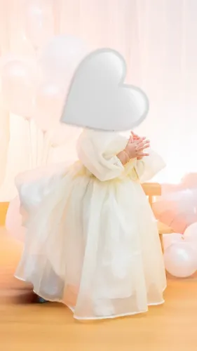 Vestido de aniversário infantil.