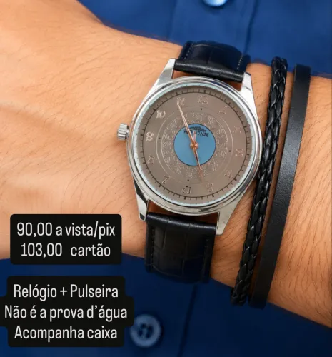 Relógio Masculino com Pulseira + Caixa