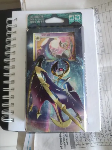 Pokémon Deck Sol E Lua Guardiões Ascendentes Lunala Lua Oculta - Copag Asas Negras do Mist