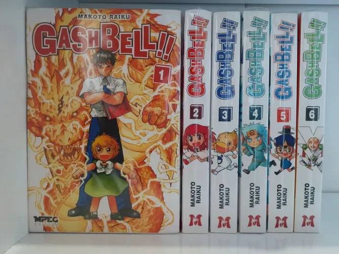 Mangá gash bell 1 ao 6