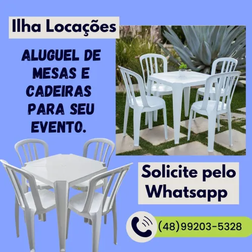 Aluguel de mesas e cadeiras