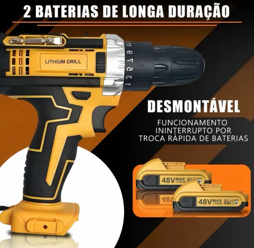 Parafusadeira e Furadeira 48V