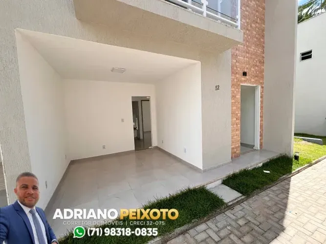 casa a venda em lauro freitas com ótimo preço e 4 quartos, 2 suítes, acabamento fino!