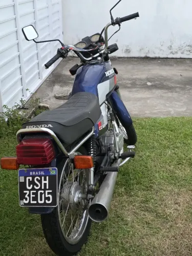Moto CG 125 1986 - Placa Preta de Colecionador