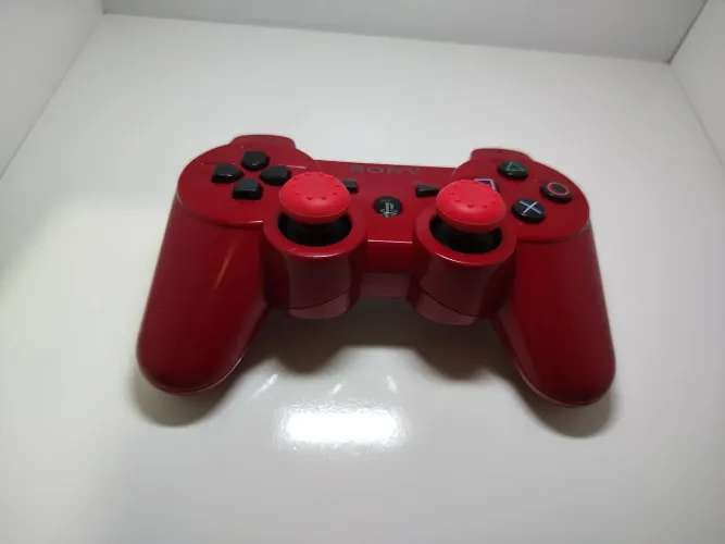 DUALSHOCK PS3 VERMELHO - ORIGINAL 