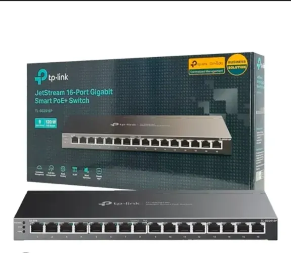 Switch Poe TP-Link TL-SG20168P 16 Portas 10/100/1000 (8 PoE)