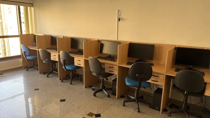 Cabines baias de atendimento