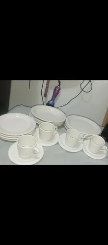 jogo de prato de jantar 20 peças cerâmicas mando mais fotos e vídeos no privado