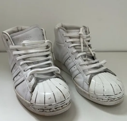 Tênis superstar promodel metal branco adidas 