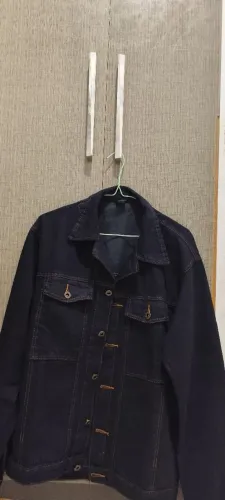 Jaqueta Jeans Preta Masculina - Tamanho M - Excelente Estado!