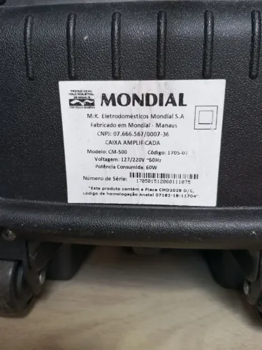 Caixa de som mondial 