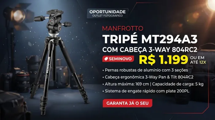 Tripé Profissional Manfrotto