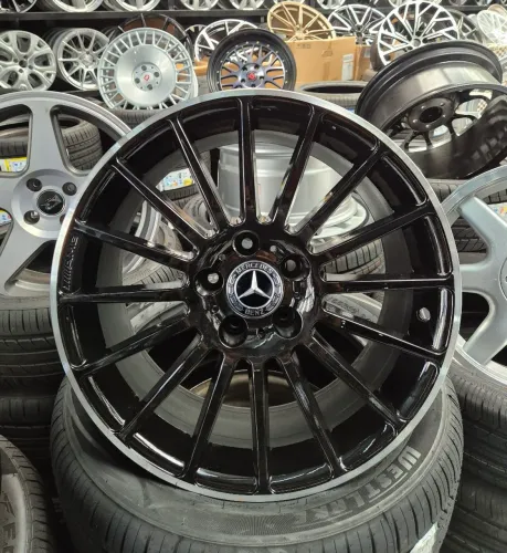 Jogo de rodas mercedes amg c45 aro 18 5x112 krmai