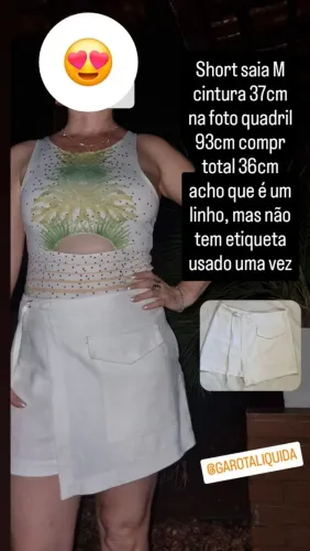 Short saia M lindo