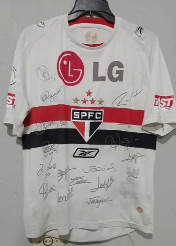 Camisa São Paulo Reebok 2008 comemorativa Tri Brasileiro