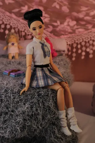 conjunto para barbie estilo dorama academy fofo e estiloso