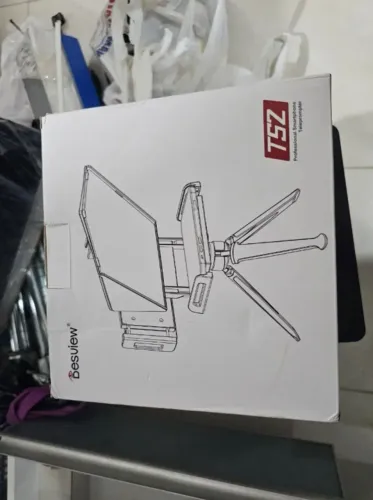 Teleprompter Portátil Desview TS2 Controle Bluetooth e Visor HD