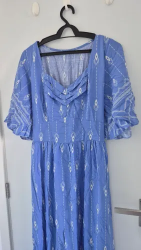 Vestido roxo estampado