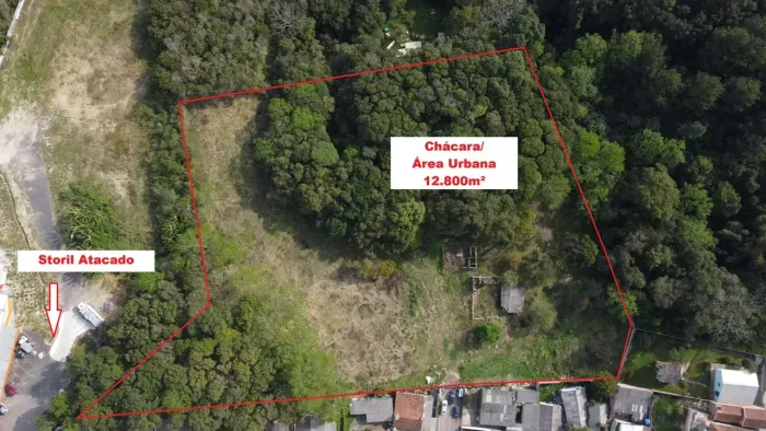 Terreno/Chácara urbana 12.800m2 Campo Magro, Boa Vista, 3Km Hipermercado Condor Santa Feli