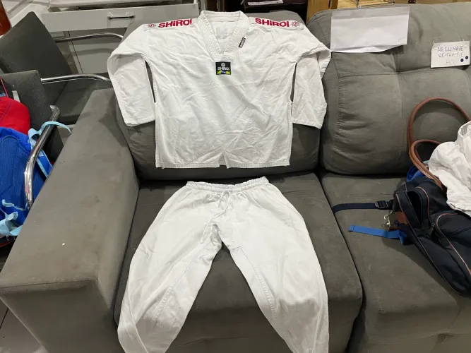 Kimono Taekwondo Infantil Branco Shiroi