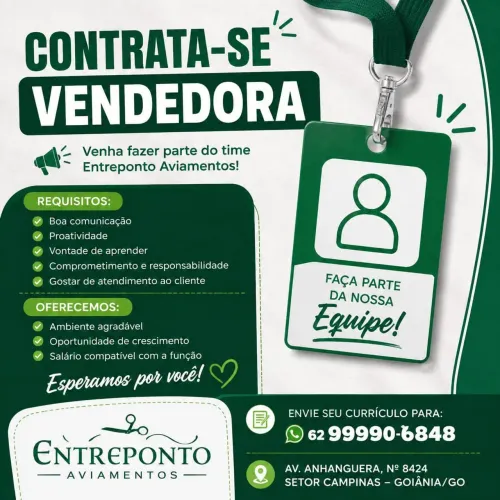 Contrata Vendedora