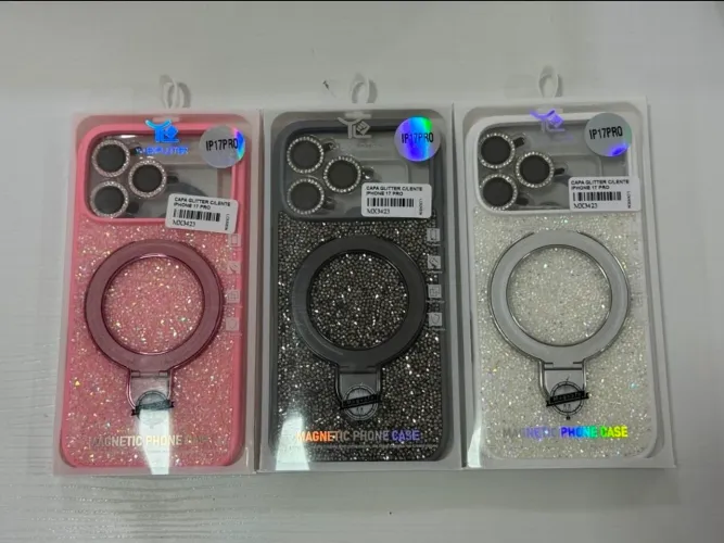 Capa de iphone Magsafe com Proteção de Câmera.