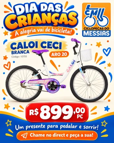 BICICLETA ARO 20 CALOI CECI FEMININA