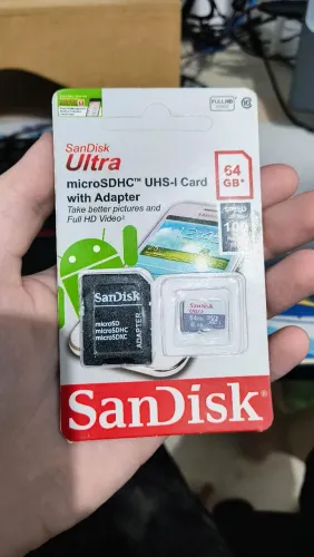 Cartão de memória SanDisk ultra 100mb/s 64gb P/ Câmeras Wifi