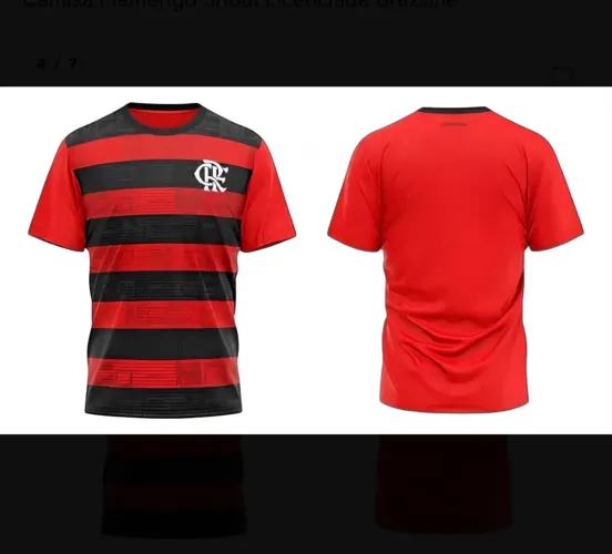 Camisa Flamengo Shout Licenciada Braziline