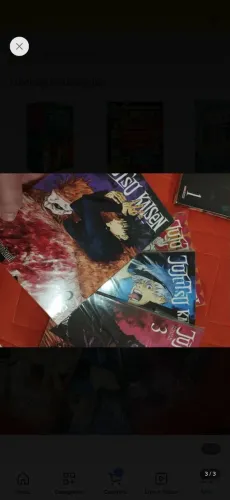 Jujutsu kaisen mangá volume 1 ao 5 - nunca lido e embalado para conservação 
