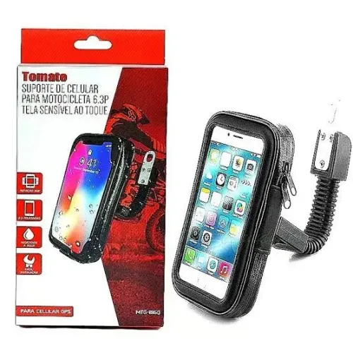 Suporte de moto para celular impermeável