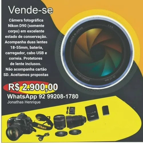 Câmera Fotográfica 