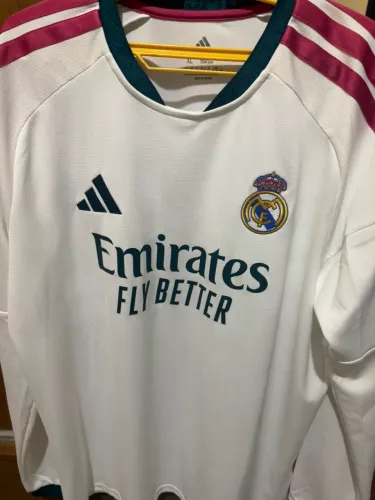 Camisa real madrid original, manga longa