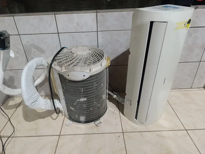 Ar condicionado + transformador