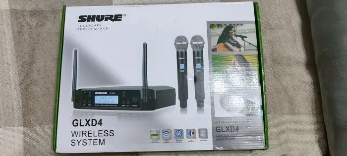 Shure GLXD4/BETA58A Microfone Sem Fio UHF Profissional.